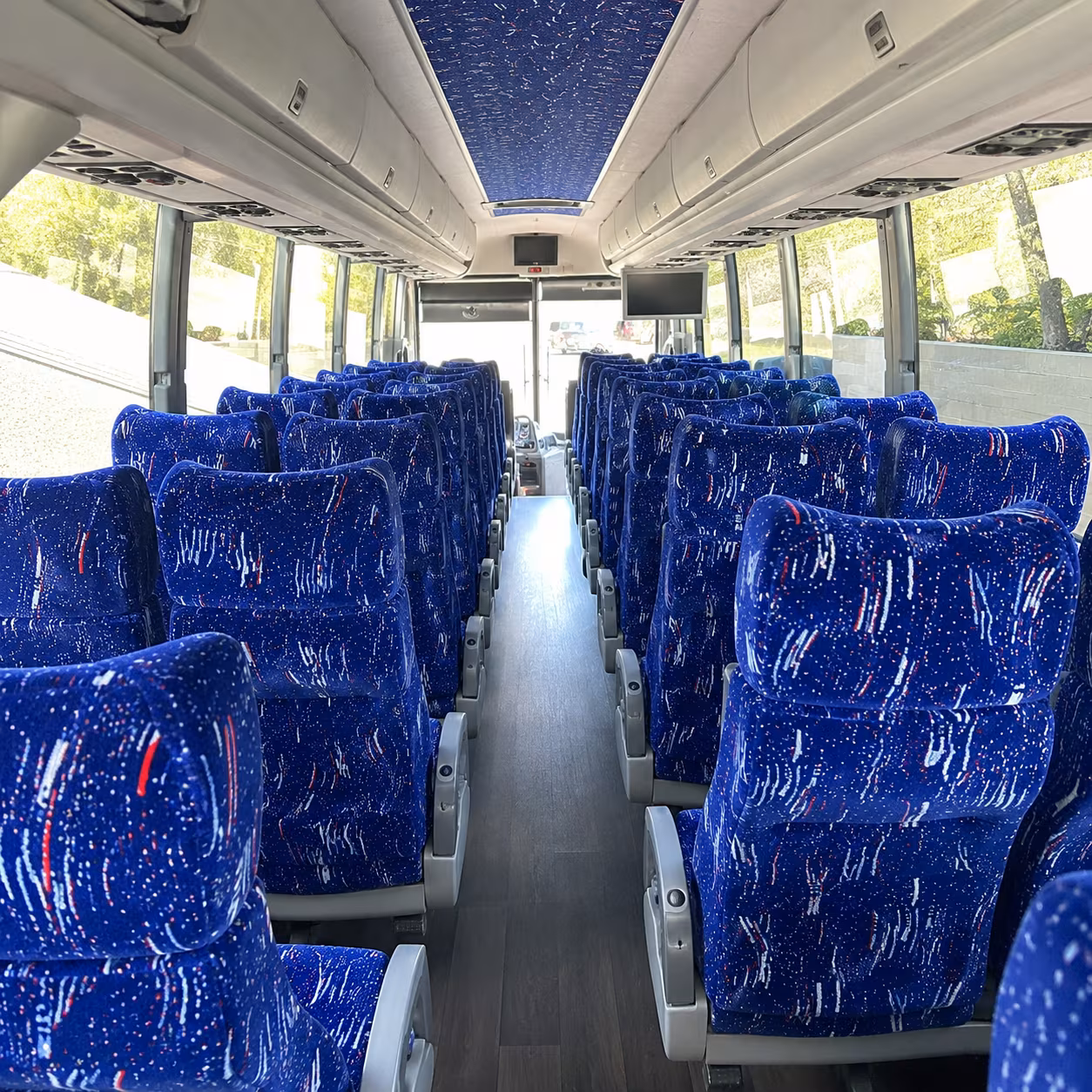 san angelo charter bus rental interior