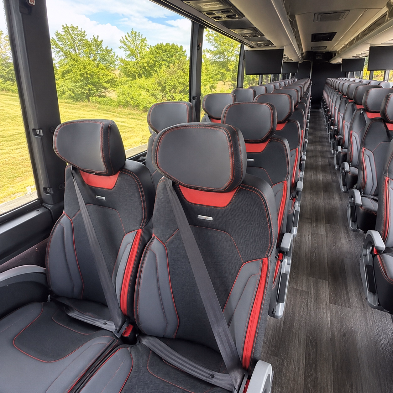 san angelo wine tour brewery transportation onboard seating